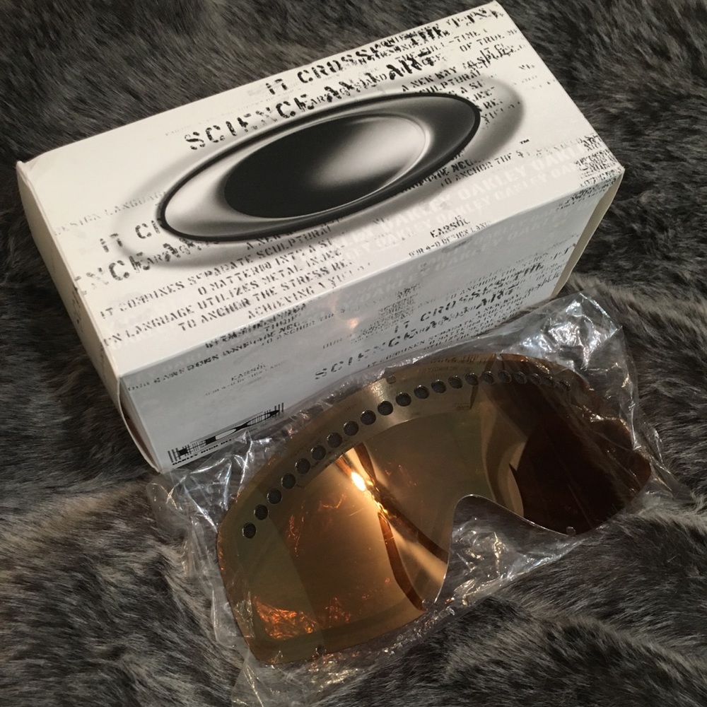 Oakley snow goggle gold iridium replacement lens